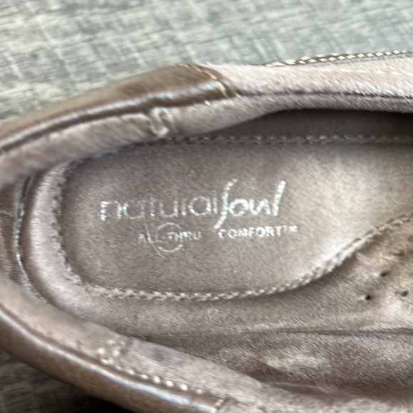 Natural Soul by Naturalizer Suede Loafers with Leather Size 9 - Picture 5 of 10